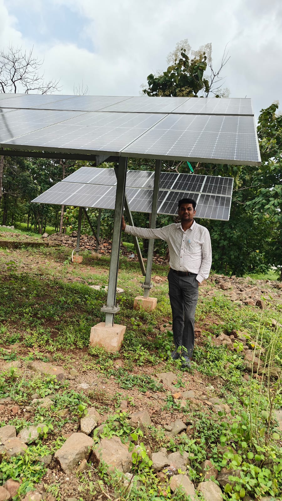 Ground-mounted solar power plant in Seoni region
