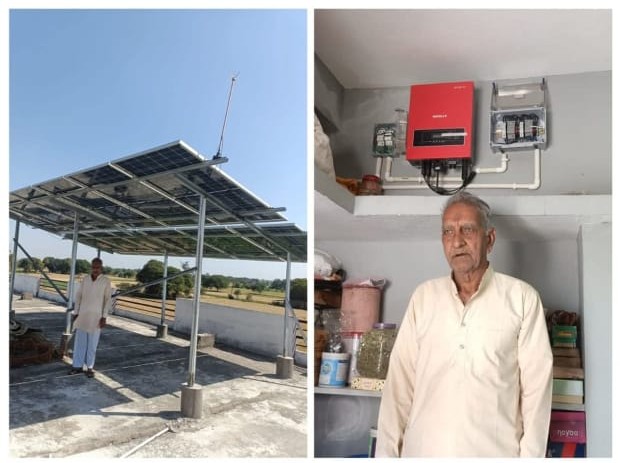 Rural homeowner with solar rooftop and smart inverter in Seoni